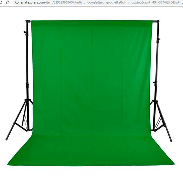 Giraffa  Fondo Verde Chroma de Tela Muselina 3 x 6 Metros 3