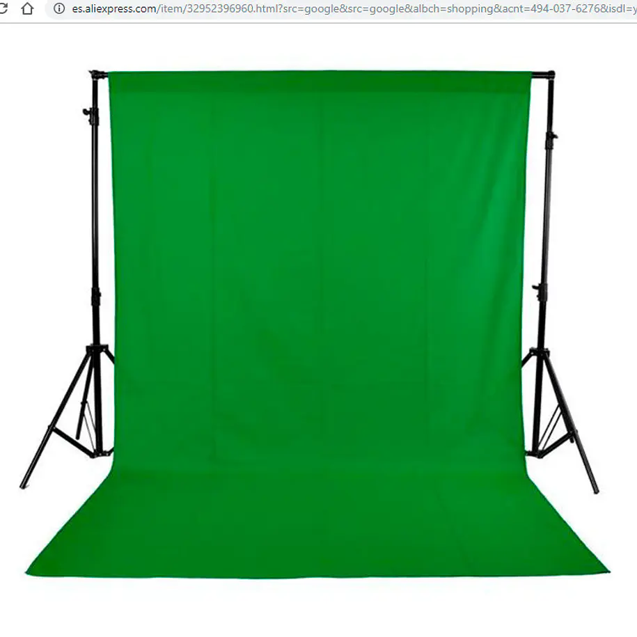 Giraffa  Fondo Verde Chroma de Tela Muselina 3 x 6 Metros 3
