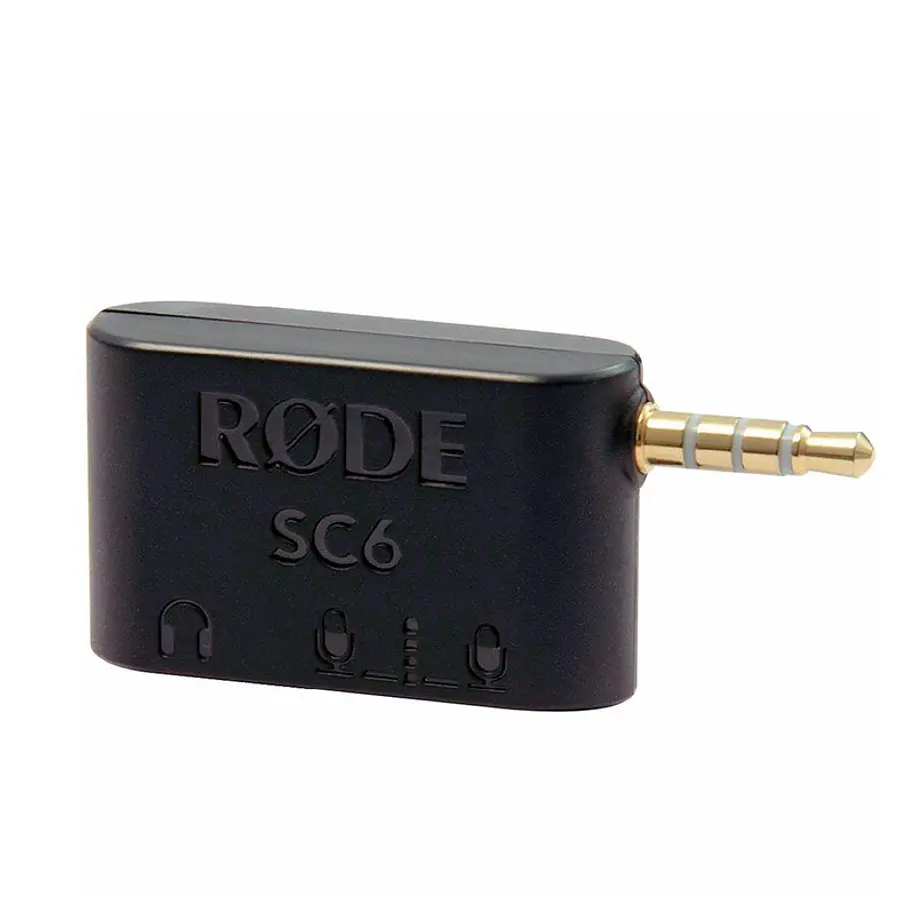 Rode SC6 Adaptador TRRS Para 2 micrófonos y 1 Audífono Para Smartphones 1