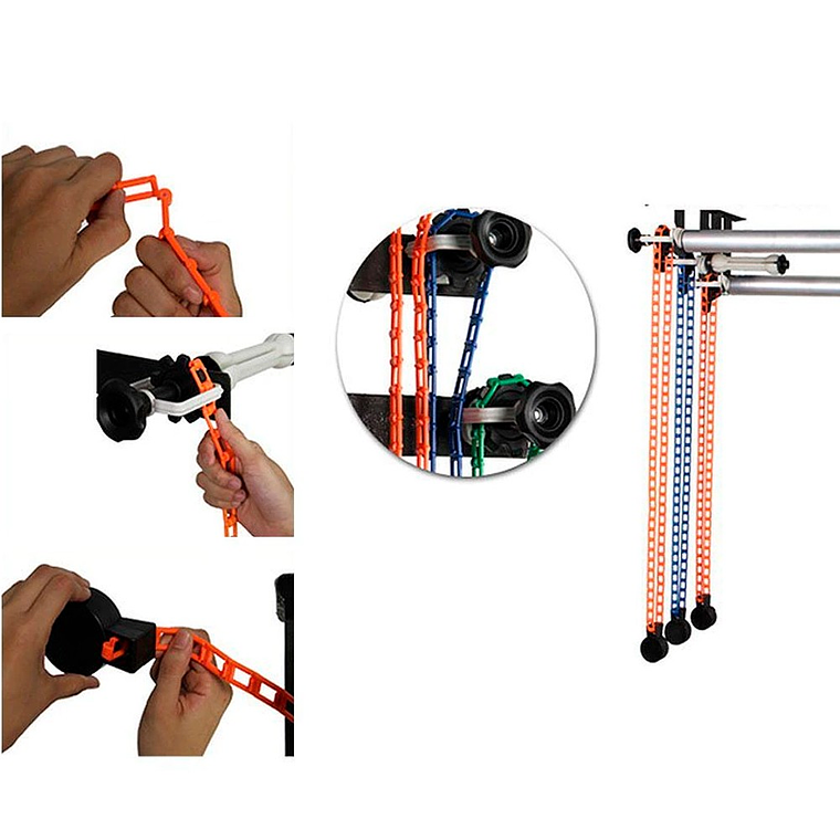 Fancier Soporte de fondos Expan de Muralla para 3 fondos 4