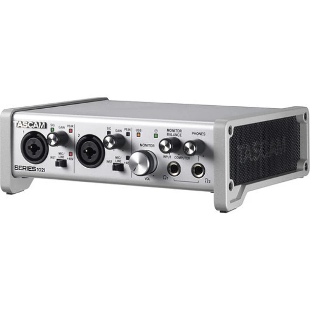 Tascam SERIES 102i Interfaz de Audio 2 Entradas XLR/TRS 4