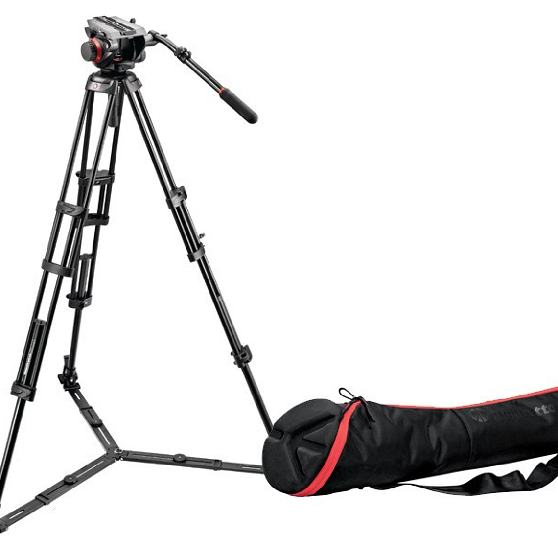 descontinuado Manfrotto 504HD:546GBK Trípode Completo para Video 6