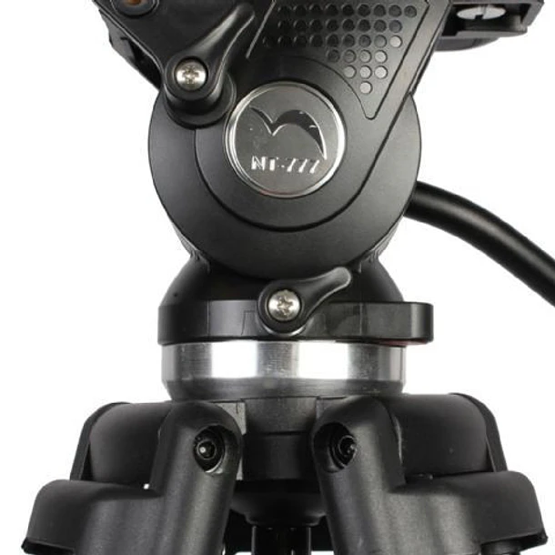 Nest NT-777 Trípode Video de Patas Dobles y Cabezal Fluido 1.9 Metros y Equilibrio de Cabezal 7