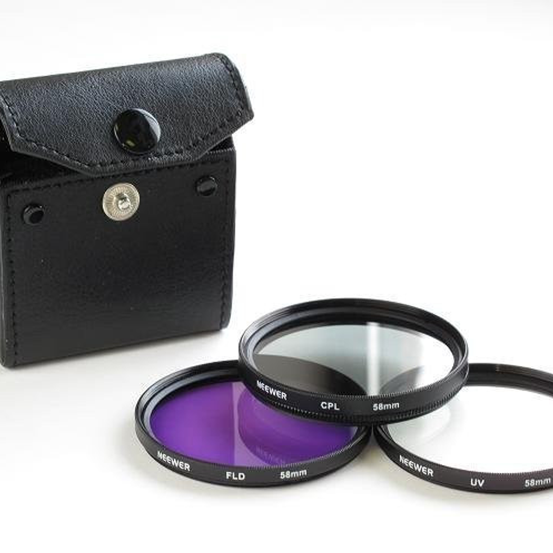 Fancier Set de  3 Filtros 55MM UV + POLAR + ND4 4