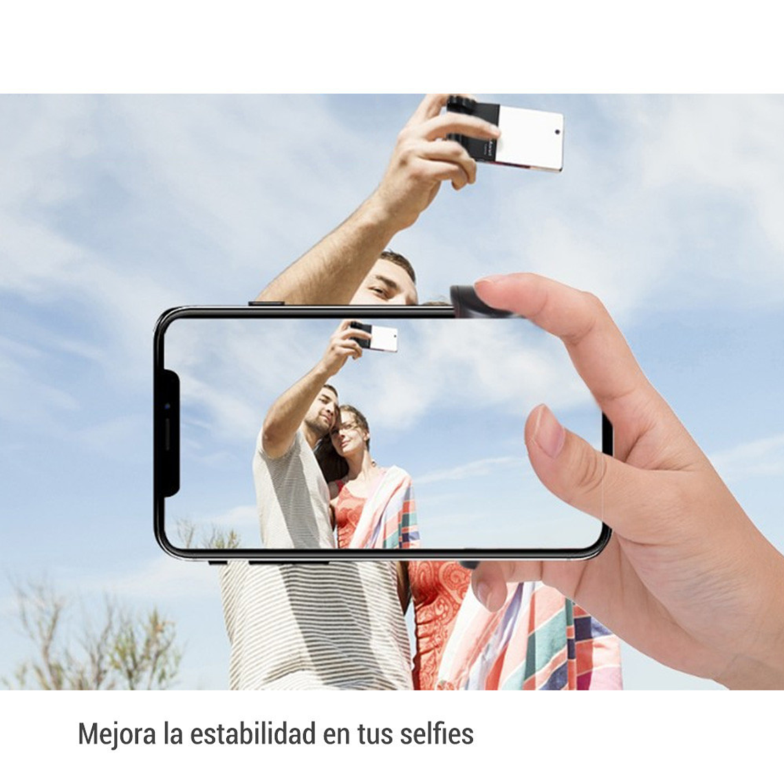 DESCONTUNUADOUlanzi - CapGrip Soporte Para Teléfonos Con Empuñadura y Bluethooth 4