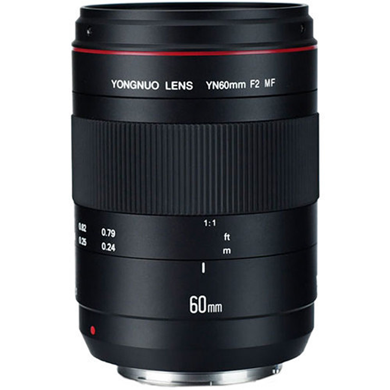 Yongnuo 60mm f/2 MACRO 1:1 MF - Lente para cámaras Canon 1