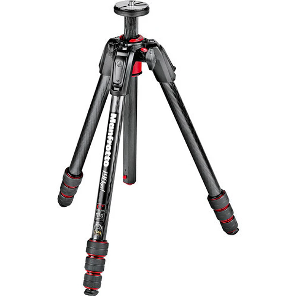 Manfrotto MT190GOC4 Trípode 190 Go! de Carbono (Sin Cabezal) - Twist Locks 1
