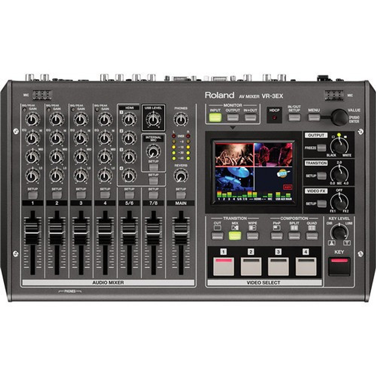Roland VR-3EX Mixer de video SD/HD A/V con USB streaming 1