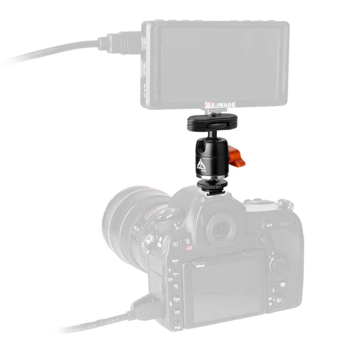 E-Image EI-A08R Mini Cabezal de Bola PRO (Color Negro) 8