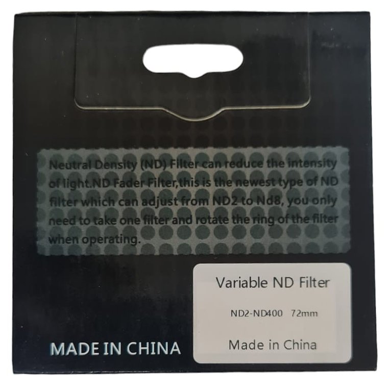 Fancier / LVSHI ND2-400 Filtro Densidad Neutra Variable 58mm 6