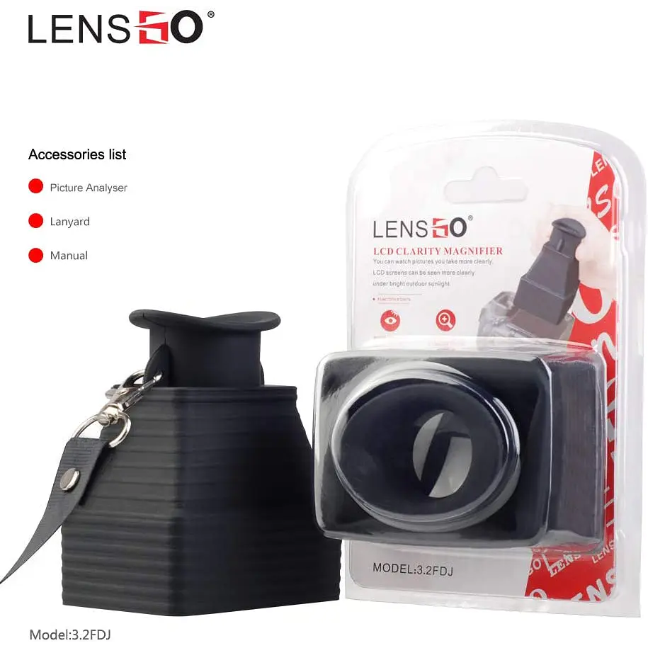 Lensgo Lupa de Enfoque y Análisis 3.2X de Aumento Con Correa 1