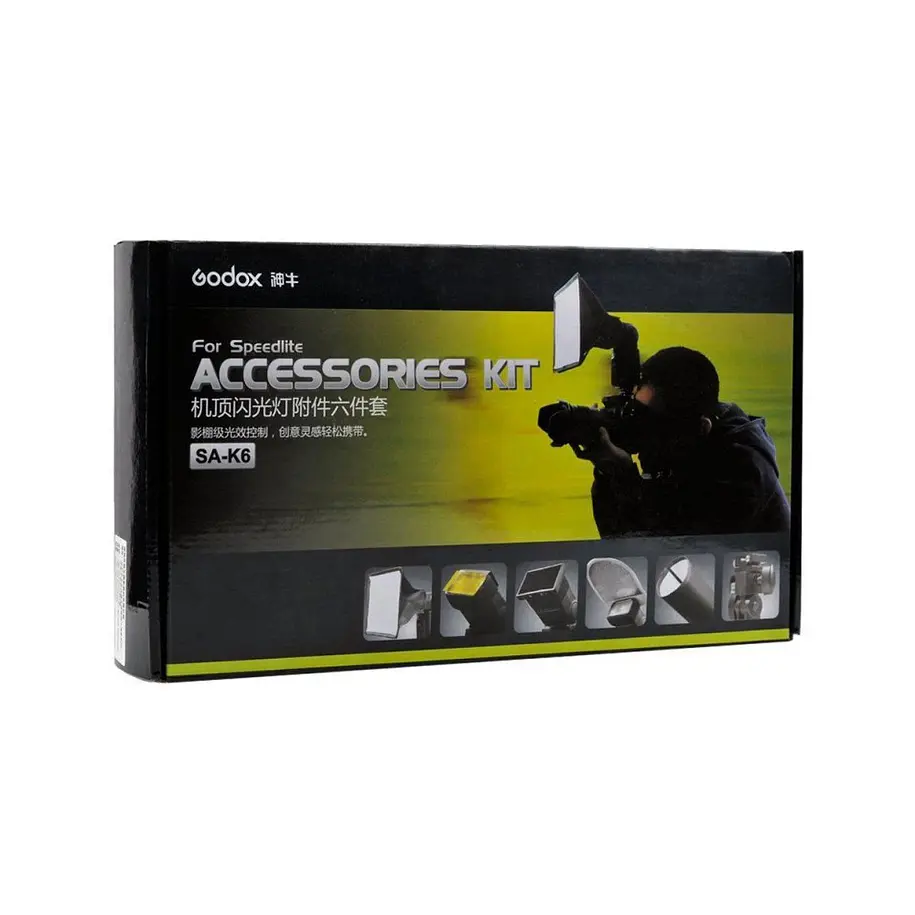 Godox SA-K6 Set de Accesorios Para Flashes Speedlight 10