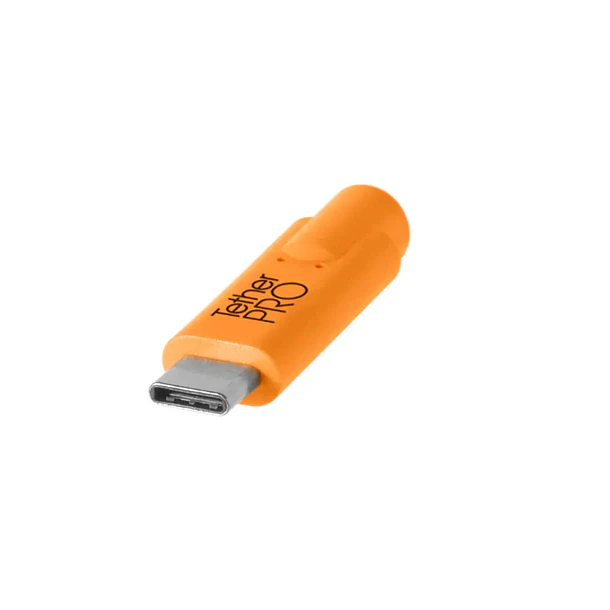 Tether Tools CUC3315ORG Cable USB-C A USB micro B de 4.6 mts 3