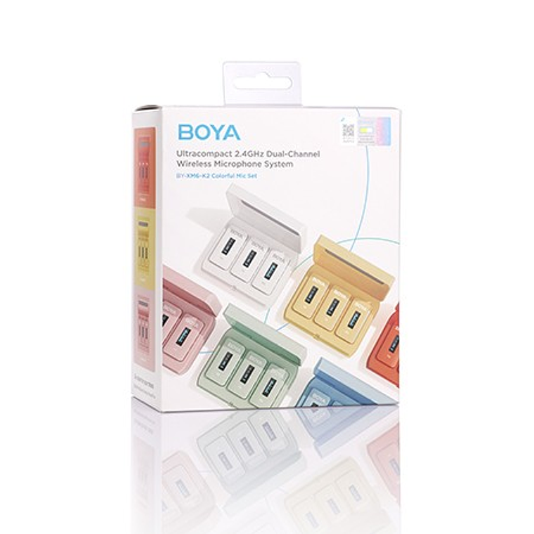 Boya BY-XM6-K2G Micrófono Inalámbrico Doble  Compacto de 2.4GHz COLOR GREEN 3