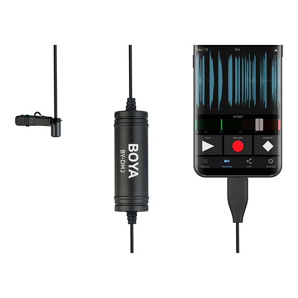 Boya BY-DM2 Micrófono Lavalier conector tipo C (Android) 10