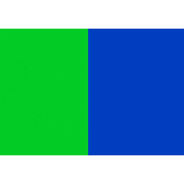 Fancier Pantalla Chroma Reversible Muselina Verde / Azul 1.5 m ancho x 2 metros Alto 2