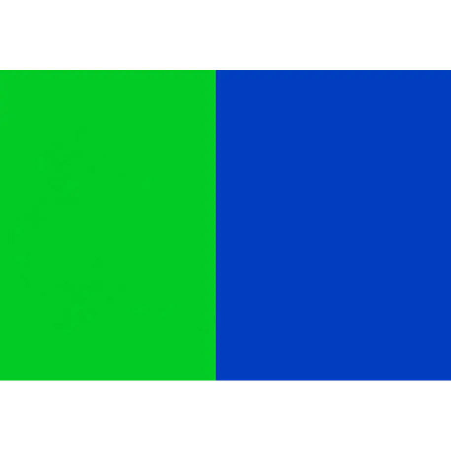 Fancier Pantalla Chroma Reversible Muselina Verde / Azul 1.5 m ancho x 2 metros Alto 2