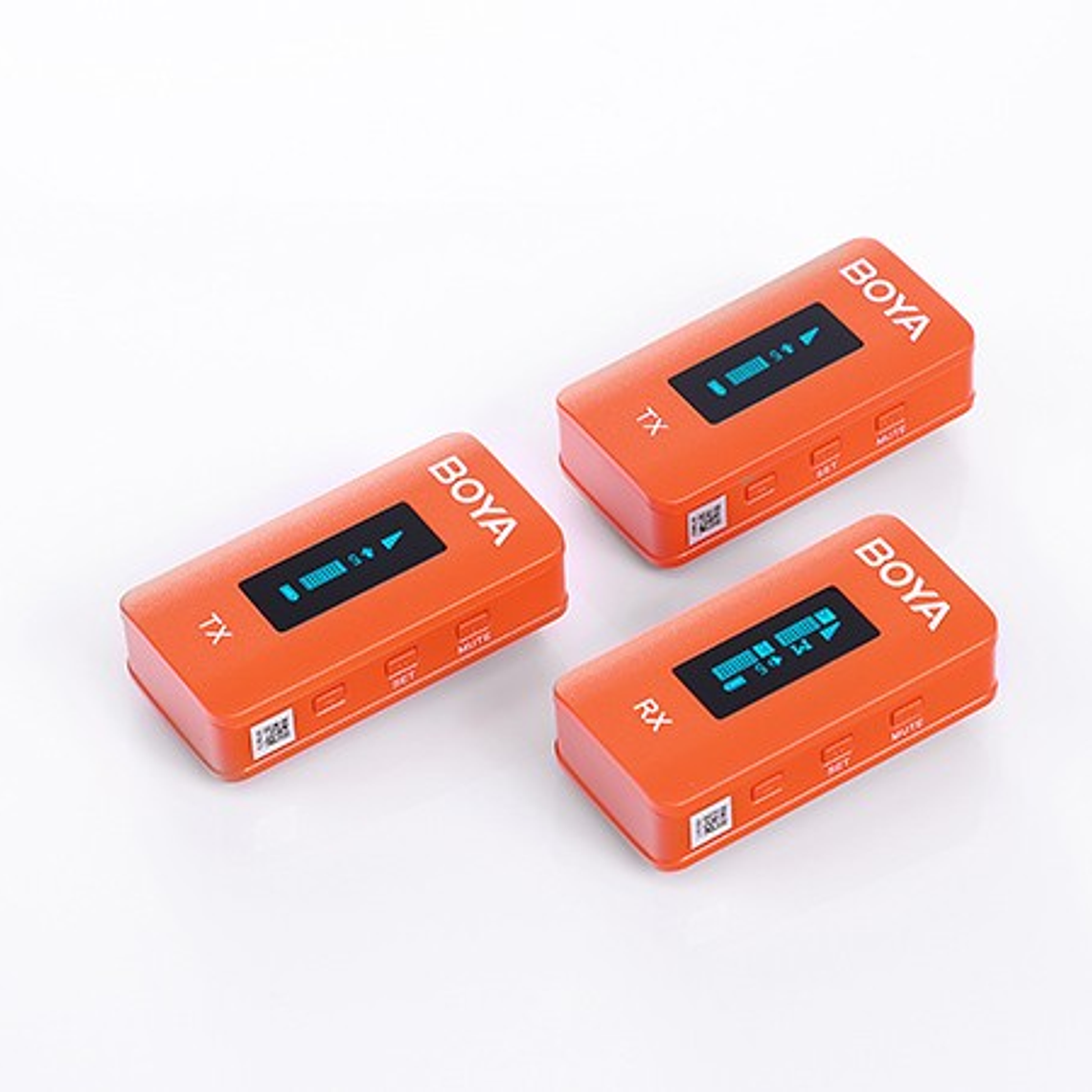Boya BY-XM6-K2O Micrófono Inalámbrico Doble  Compacto de 2.4GHz COLOR ORANGE 4