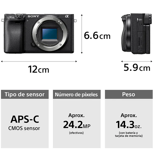 Sony Alpha 6400 Cámara Con Sensor APS-C Montura E (Sin Lente) [ILCE-6400B.SOLA] 10