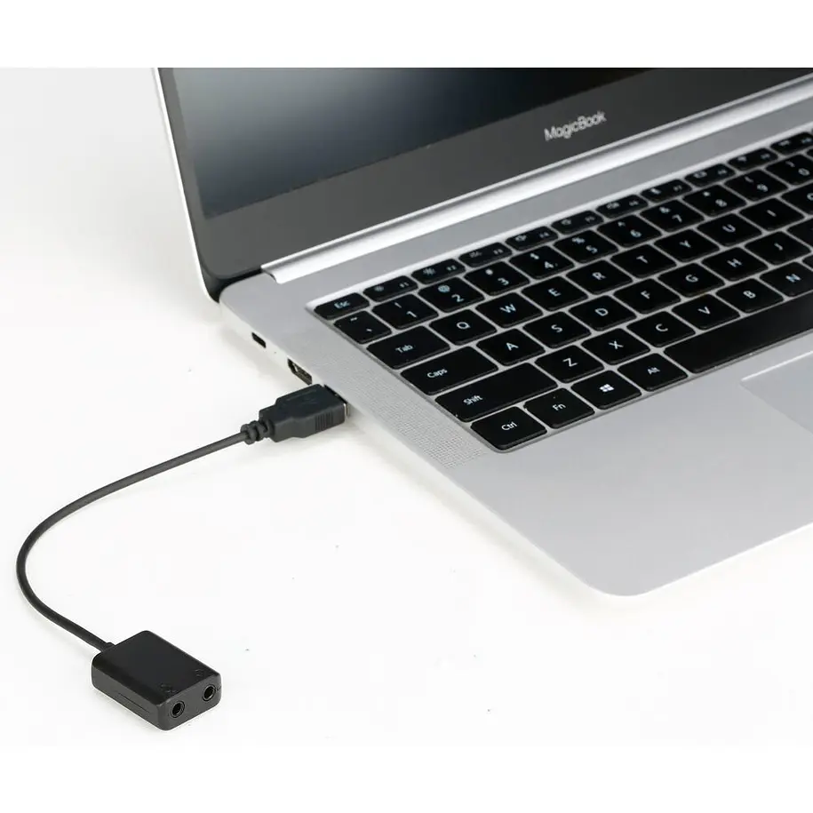 Boya BY-EA2L Adaptador Mini Cable USB a 3.5mm Salidas Para Audífono y Micrófono 3