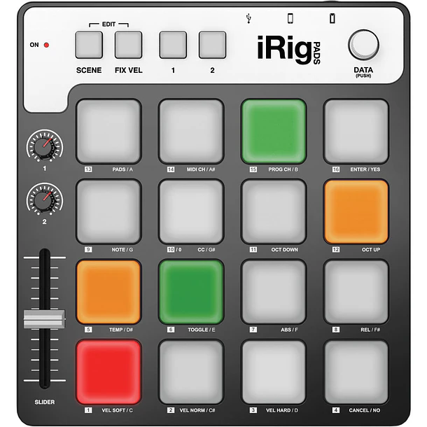 Ik Multimedia iRig Pads Controlador Midi De Percusión y Ritmos 1