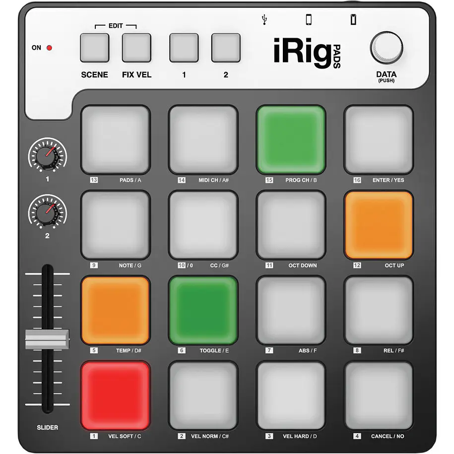 Ik Multimedia iRig Pads Controlador Midi De Percusión y Ritmos 1