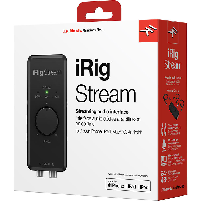 Ik Multimedia iRig Stream Interfaz de Audio Para Streaming 12