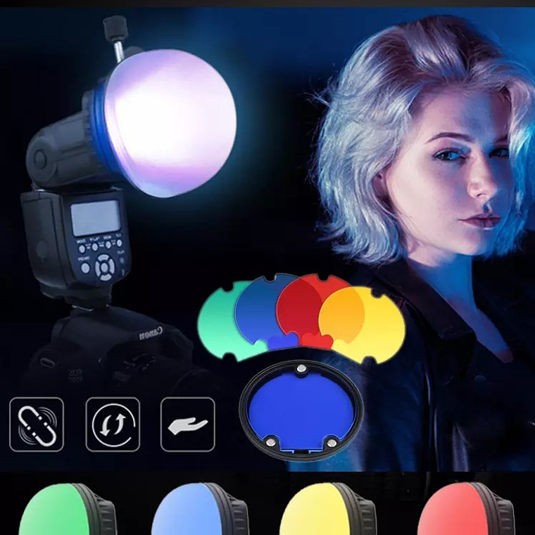 Triopo TR-08 Set de Accesorios Para Flash Speedlight de Cualquier Marca 4