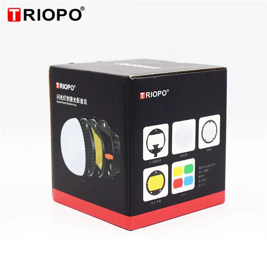 Triopo TR-08 Set de Accesorios Para Flash Speedlight de Cualquier Marca 5