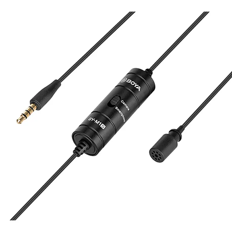 Boya BY-M1S Micrófono Lavalier No Requiere Batería Cable de 6 Metros 3