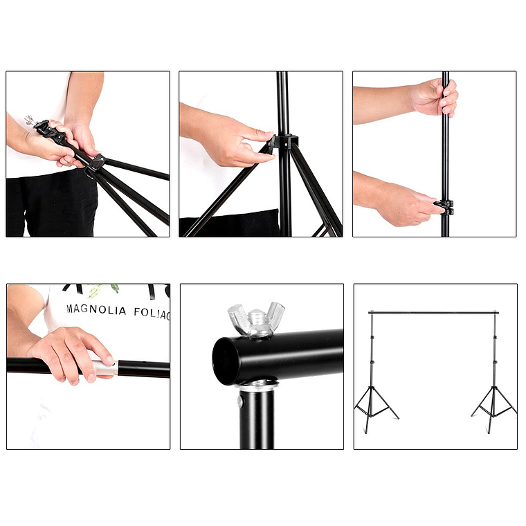 Fancier Soporte de Fondos Small 2m Alto y 2m de Ancho 11