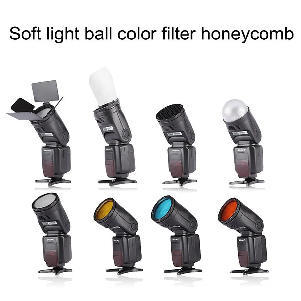 Triopo TR-09 Set Accesorios Para Flash Speedlight Redondo 4