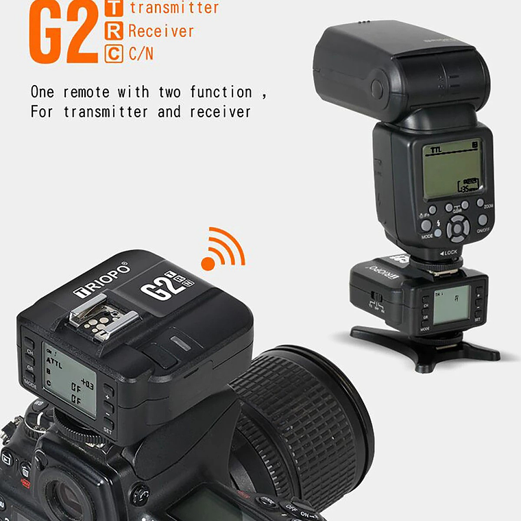 Triopo G2 Trigger Receptor o Transmisor Para Nikon 6