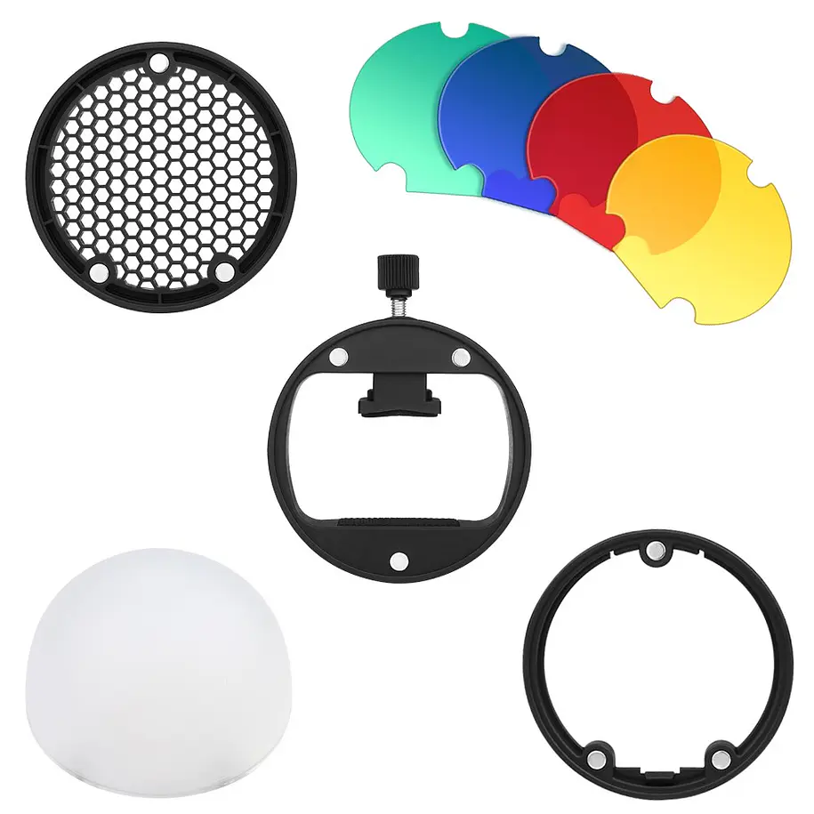Triopo TR-08 Set de Accesorios Para Flash Speedlight de Cualquier Marca 13
