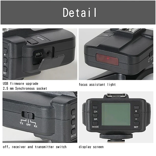 Triopo G2 Trigger Receptor o Transmisor Para Nikon 9