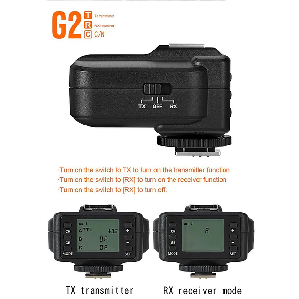Triopo G2 Trigger Receptor o Transmisor Para Nikon 11