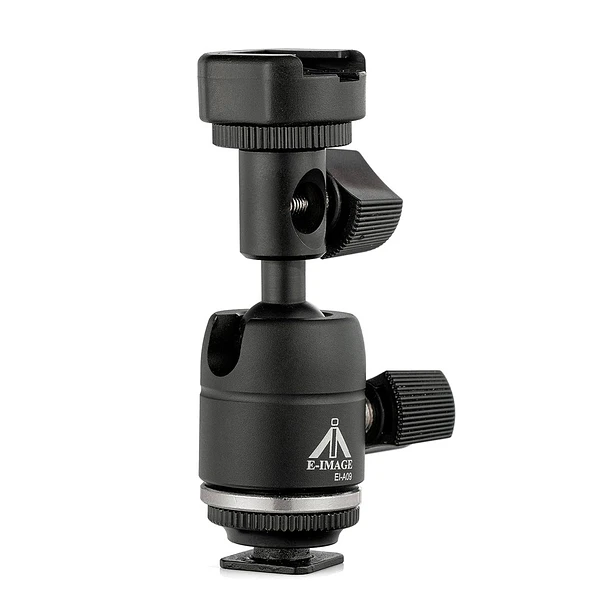 E-image EI-A09 Sujetador Para Flash o Foco Led y paraguas Con Ballhead 4