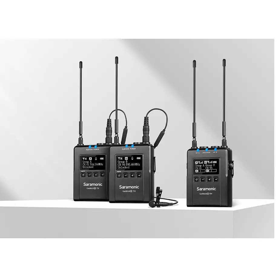 Saramonic UwMic9S k2 (TX + TX + RX) Kit con TX9S + TX9S + RX9S 2