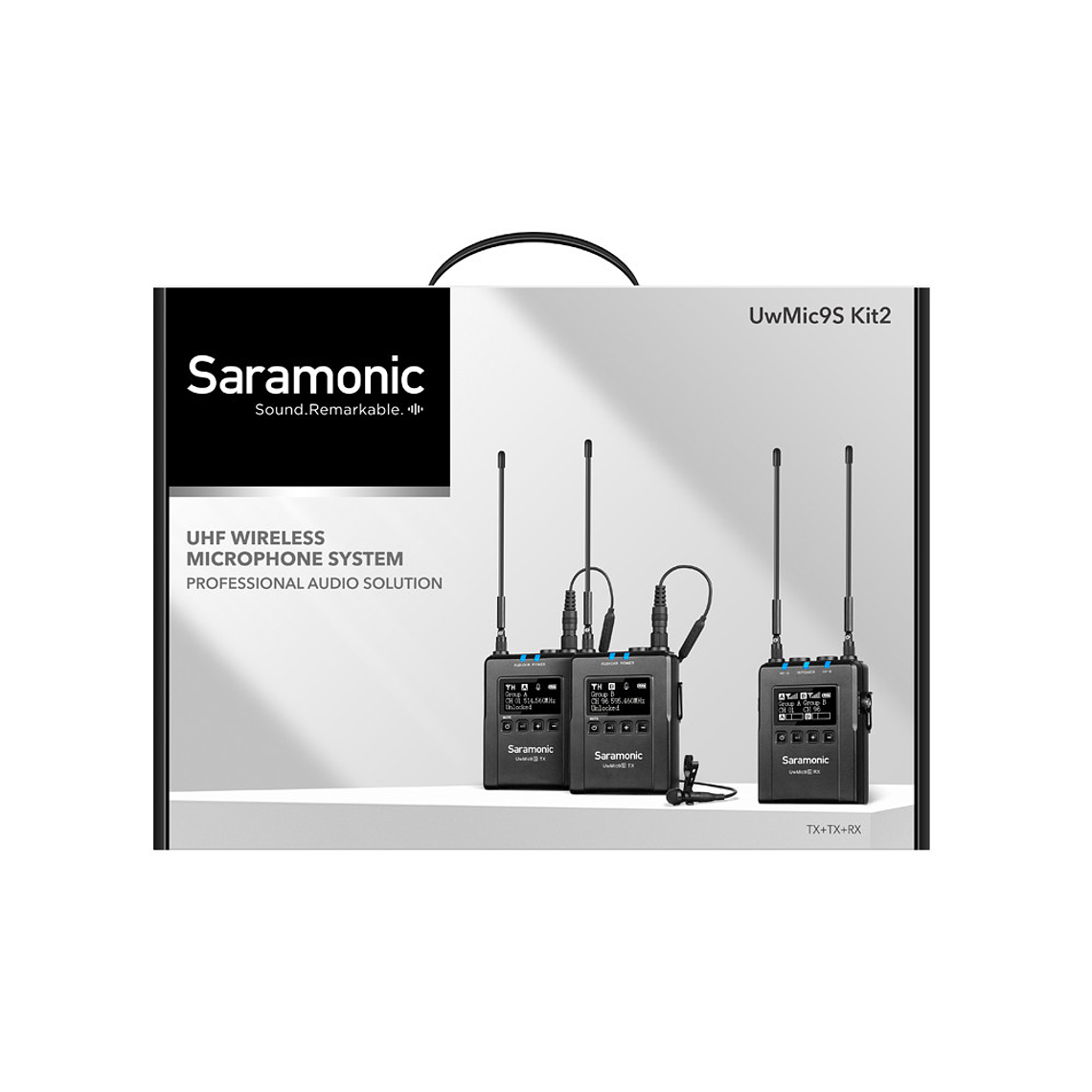 Saramonic UwMic9S k2 (TX + TX + RX) Kit con TX9S + TX9S + RX9S 4
