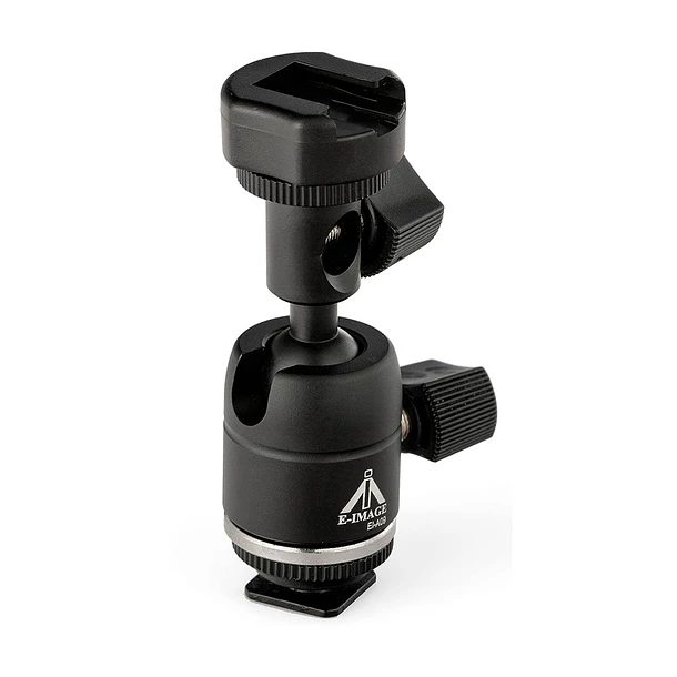 E-image EI-A09 Sujetador Para Flash o Foco Led y paraguas Con Ballhead 6