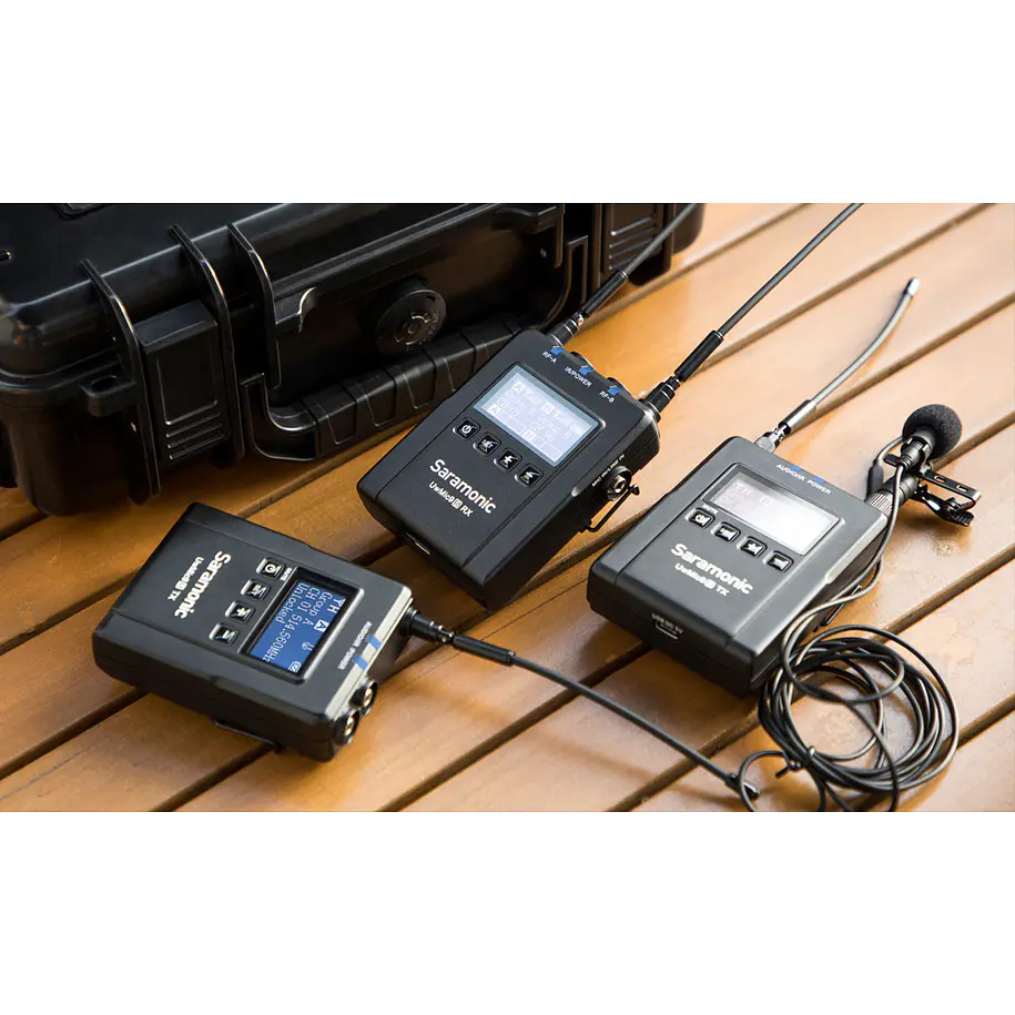 Saramonic UwMic9S k2 (TX + TX + RX) Kit con TX9S + TX9S + RX9S 5