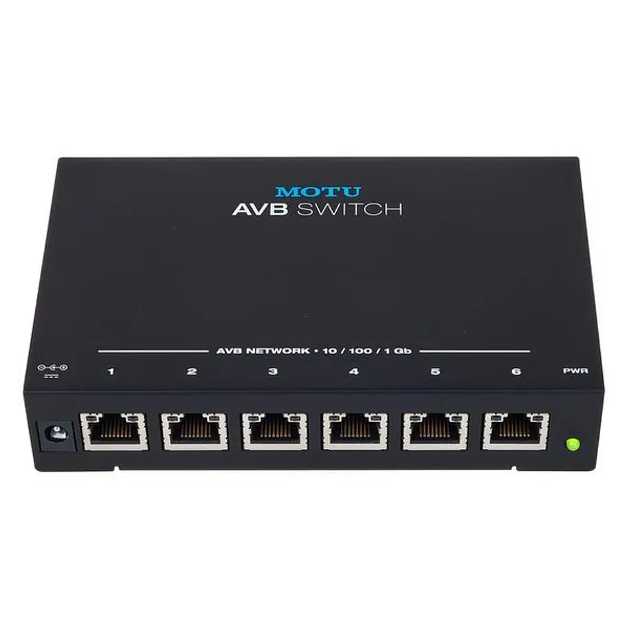 Motu AVB Switch - Five-port 1-Gigabit AVB Ethernet switch 1