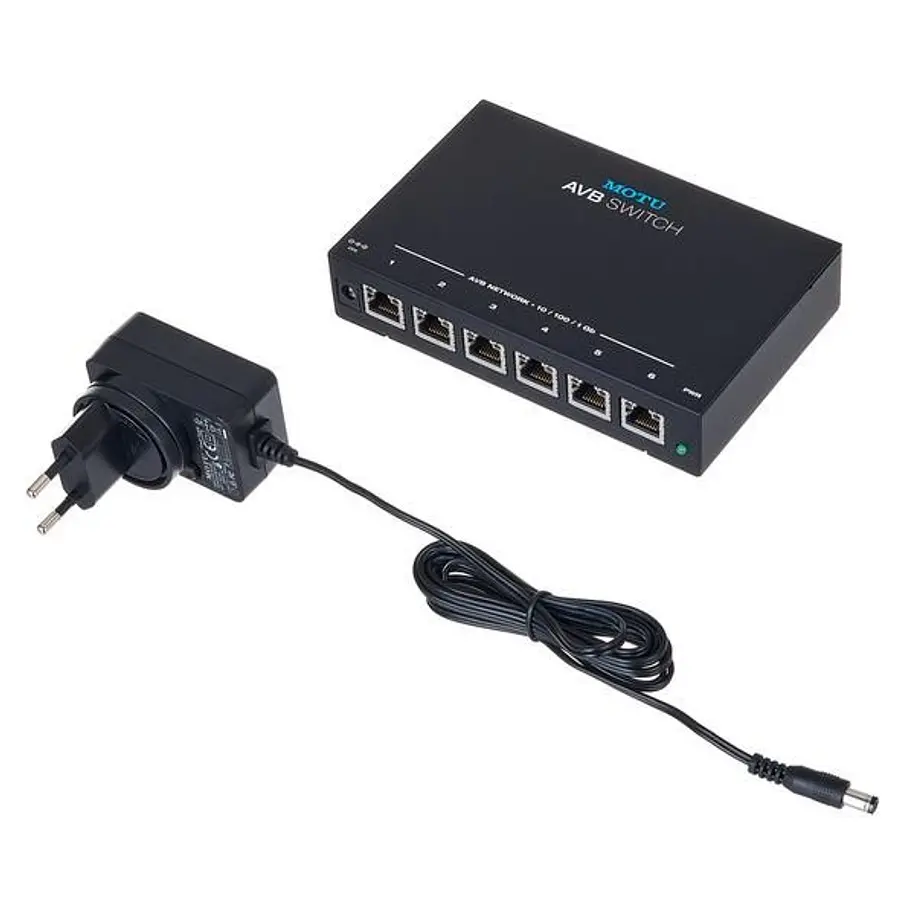 Motu AVB Switch - Five-port 1-Gigabit AVB Ethernet switch 2