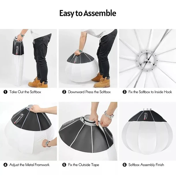 Triopo KQ65 Softbox Tipo Lantern 65cm Montura Bowens 2