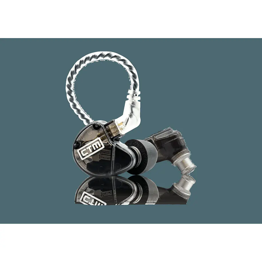 CTM CE220CL - Pro Isolating Dual Driver Wired Earphones - Smoke 1