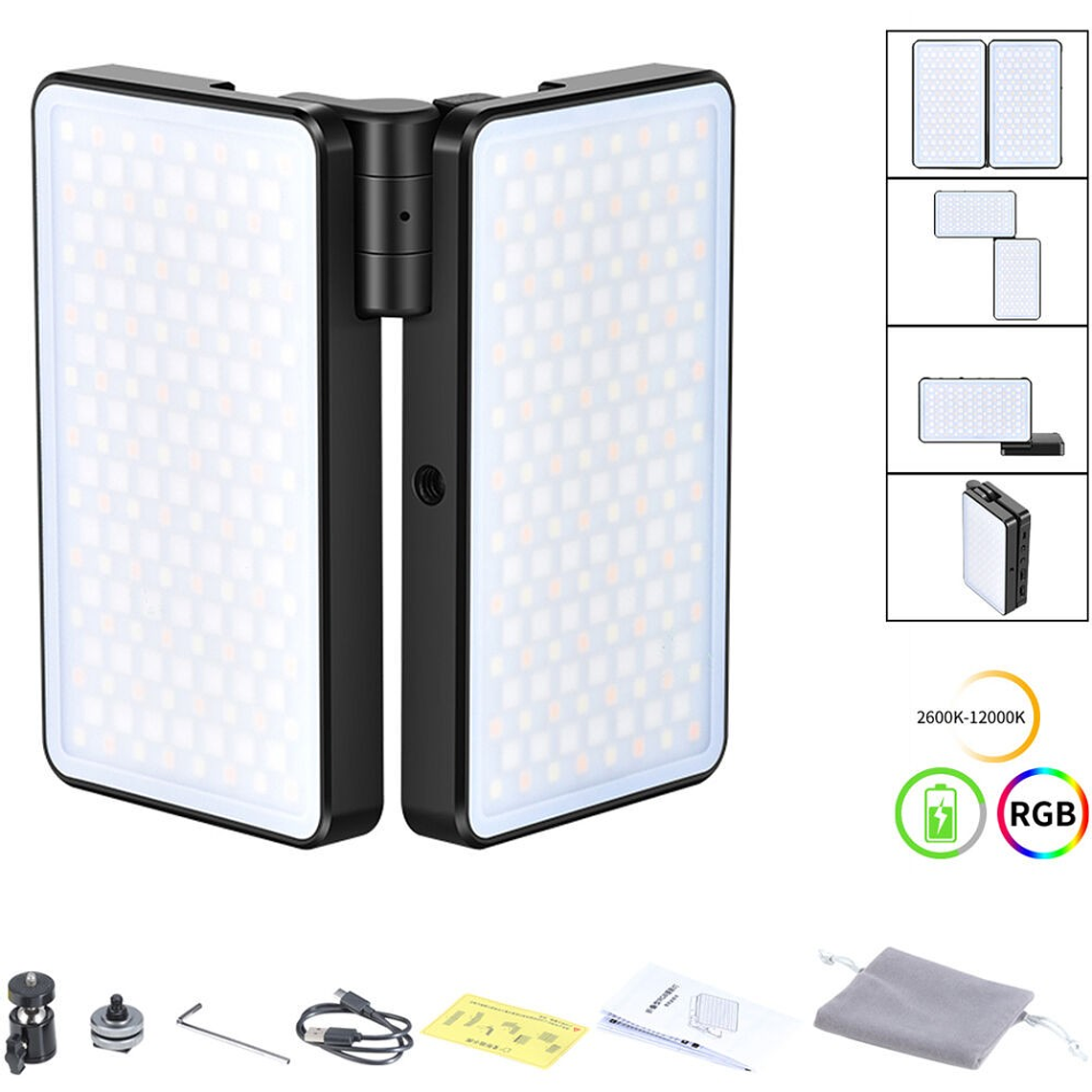 Vijim R316 Lámpara Led Plegable y Extendible Horizontal o Verticalmente 15