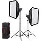 Godox LA150BI-K2 Set de 2 Luces Litemons LA150BI Bicolor Con Trípodes y Softboxes - Miniatura 1