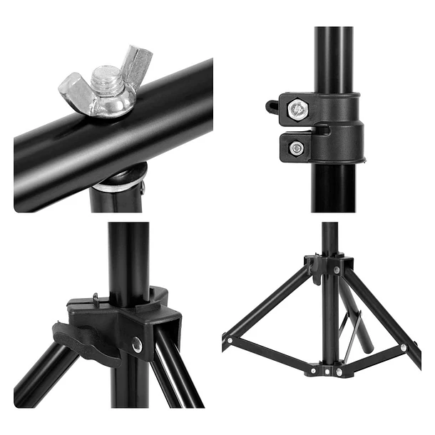 Fancier Mini Soporte de Fondos Para Fondos de PVC  68x68 Con Dos Pinzas 2