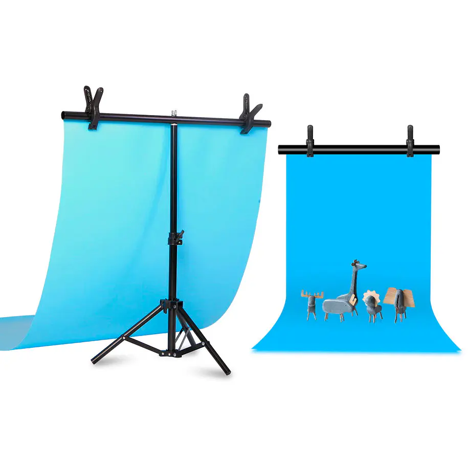 Fancier Mini Soporte de Fondos Para Fondos de PVC  68x68 Con Dos Pinzas 3