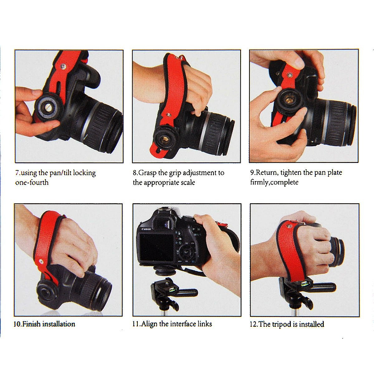 Lynca VDS6 Correa de Mano de Silicona y Cuero Sintético Negro 7